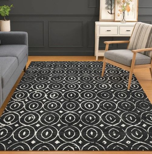 Dalyn™ Rug Company The Reserve TR12 Black 5'x8' Area Rug-4