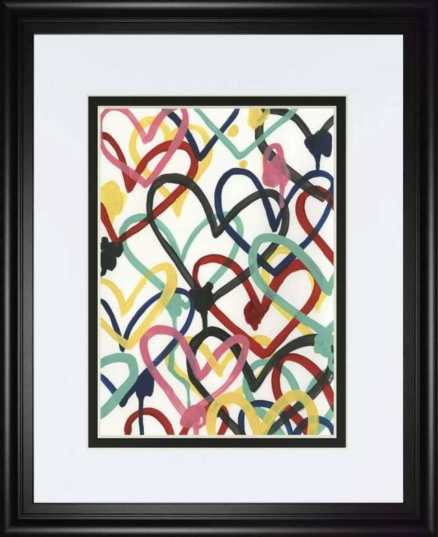 Classy Art Heart Scribbles I by June Erica Vess Wall Art-0