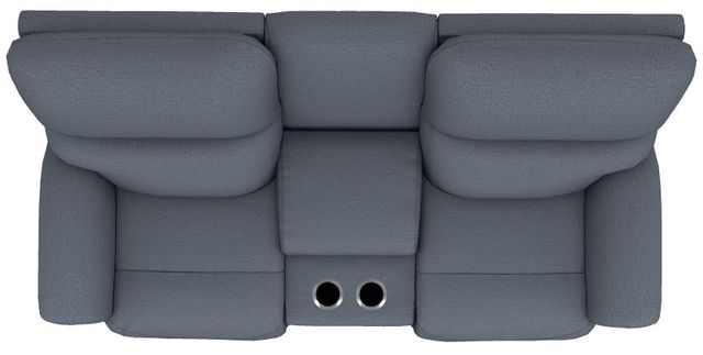 La-Z-Boy® Brooks Midnight Power Reclining Loveseat with Console and Headrest-4