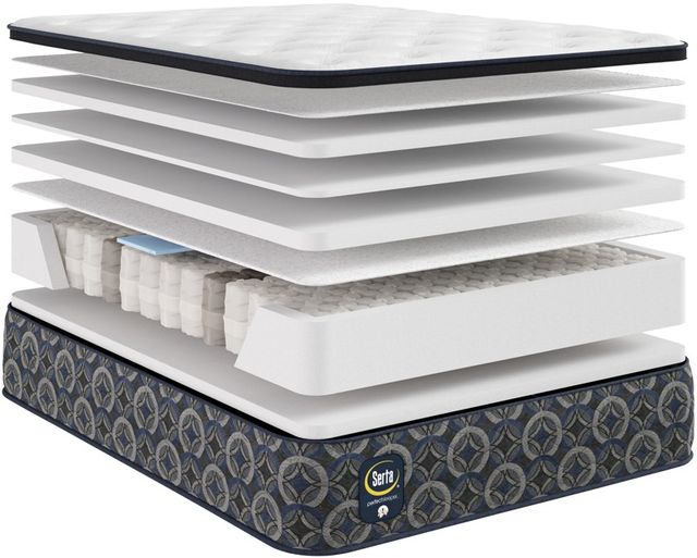 Serta® Cascade Canyon 14" Wrapped Coil Medium Pillow Top Queen Mattress-2