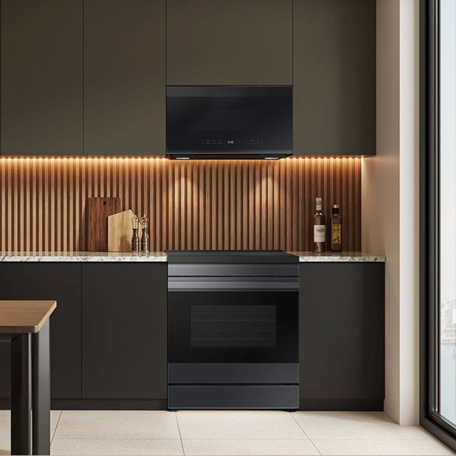 Samsung Bespoke 30" Matte Black Steel Slide In Induction Range-5