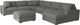 Elements International Arizona 7-Piece Steno Charcoal Right-Arm Facing Sectional and Chaise-0