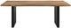 Coaster® Bradshaw Natural Acacia Dining Table with Black Base-1