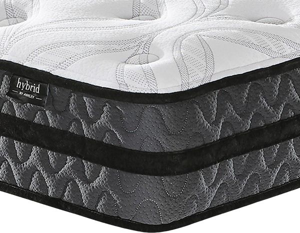 Sierra Sleep® By Ashley Peak Hybrid Medium Tight Top King Mattress in a Box-1