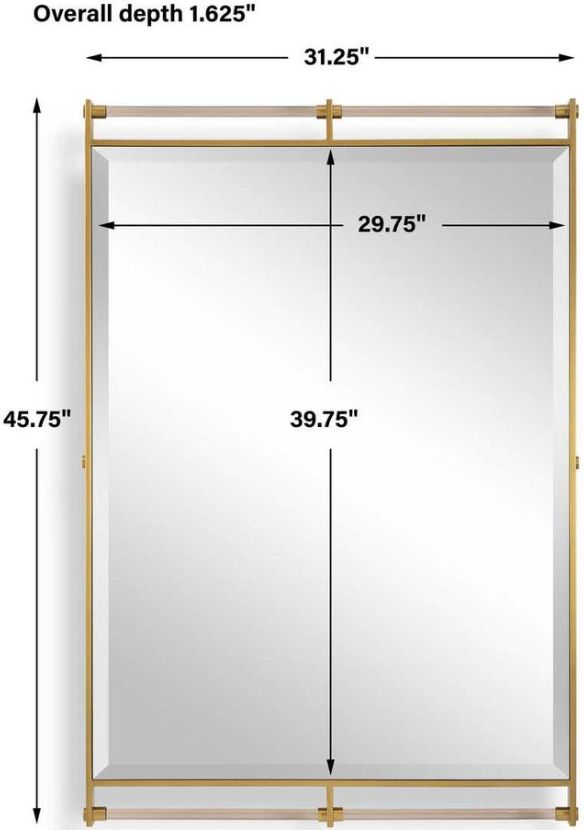 Uttermost® Ripoll Antique Brass Mirror-2