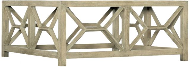 Hooker® Furniture Surfrider Gray Driftwood Square Cocktail Table-0