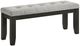 Crown Mark Bardstown Light Gray Dining Bench-0