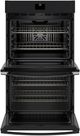 GE® 30" Black Double Electric Wall Oven-2