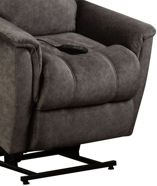HomeStretch Viper Gunmetal Power Lift Recliner | Big Sandy