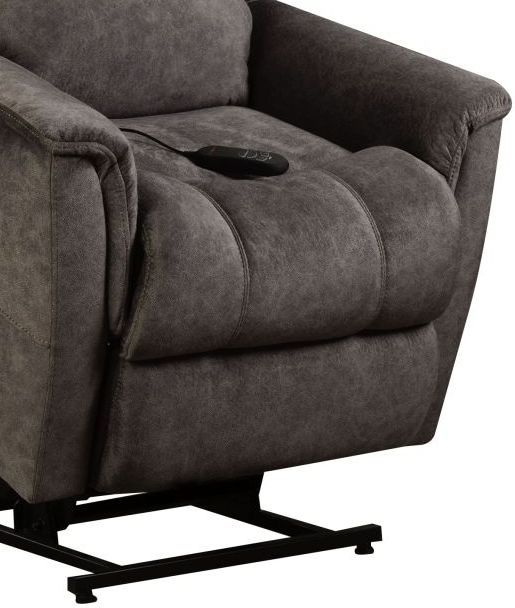 HomeStretch Viper Gunmetal Power Lift Recliner-2