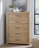 aspenhome® Modern Loft Khaki 5-Drawer Chest-1