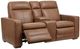 Flexsteel® Dutch Cortado Brown Leather Power Reclining Loveseat with Console-1