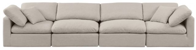 Meridian Furniture Indulge 3-Piece Beige Modular Sofa-1