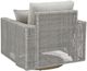 Signature Design by Ashley® Seton Creek Beige/Gray Wicker Outdoor Swivel Lounge with Cushions-3