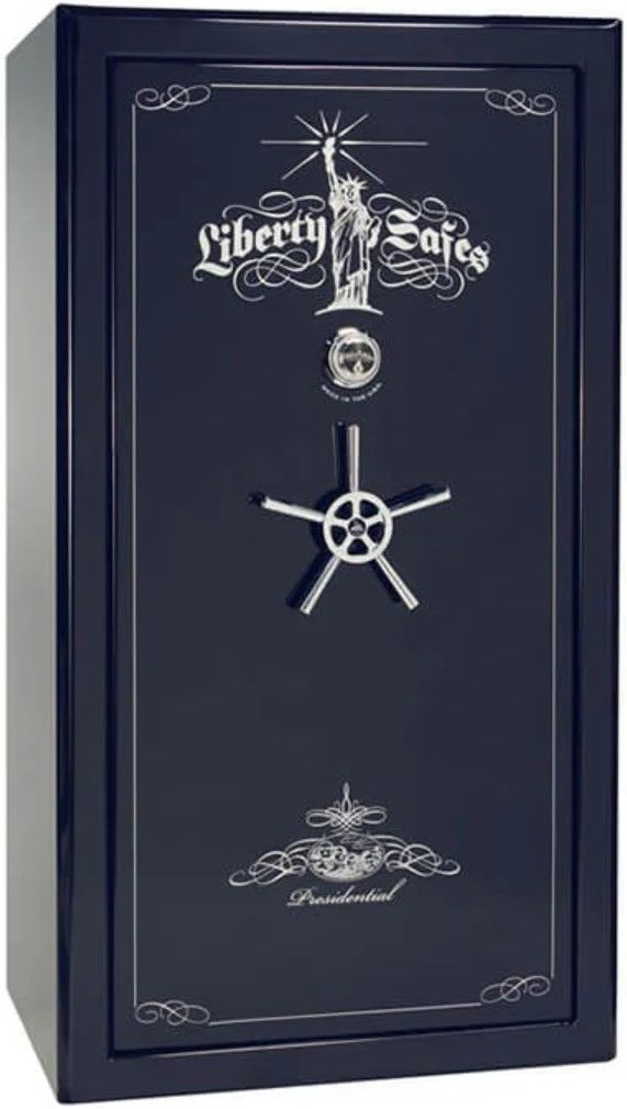 Liberty Safe Presidential Blue Gloss 40 Mechanical Lock Gun Safe-0
