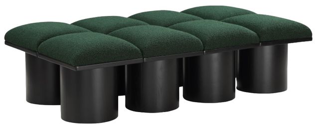 Meridian Furniture Pavilion 8-Piece Green/Black 62" Modular Bench Set-0