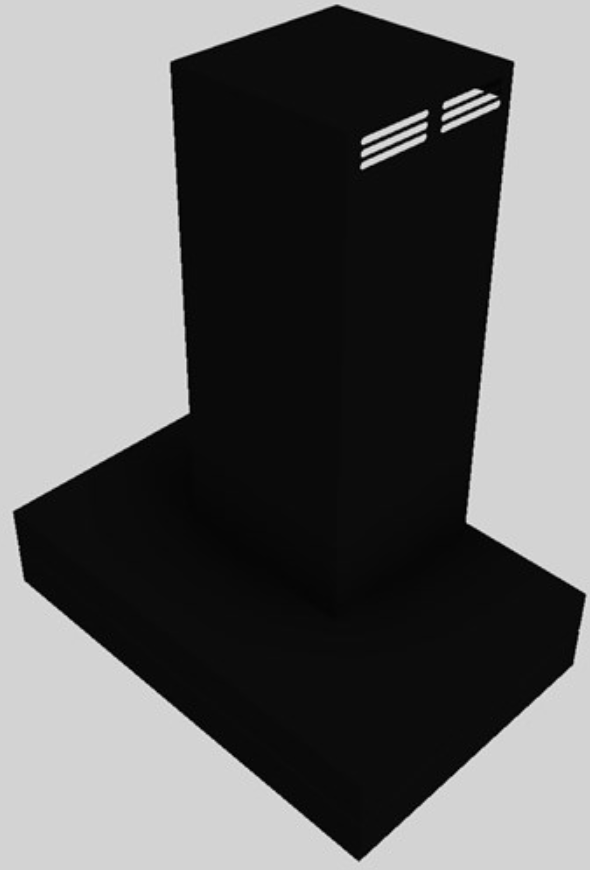 Vent-A-Hood® 30" Black Duct Free Wall Mounted Range Hood-3