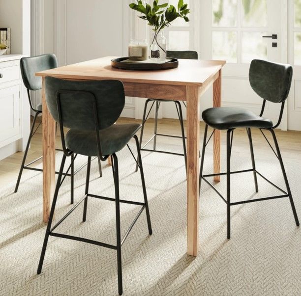 Jofran Inc. Urban Archive Owen Jade Upholstered Counter Stool-1