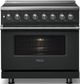 Viking® 5 Series 36" Antique Bronze Pro Style Induction Range with Polished Chrome Trim-3