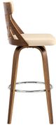 Armen Living Crux Cream 26" Swivel Counter Stool-1