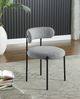Meridian Furniture Beacon Grey/Black Boucle Upholstered Dining Chair-4