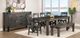 Handstone Customizable Chattanooga Heritage Platinum 42x84 Centre Leg Dining Table with 4x12" Leaf's-1