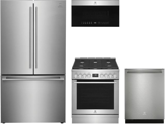 Electrolux 4 Piece Stainless Steel Gas Kitchen Package-0