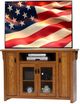 American Heartland Manufacturing Oak 59" Tall TV Stand-1