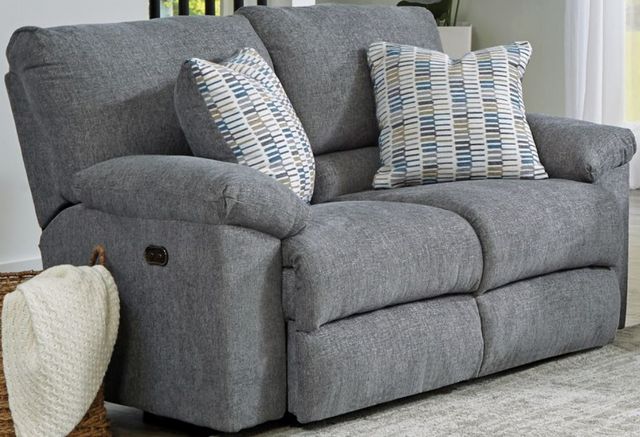 Catnapper® Tyler Stonewash Manual Reclining Loveseat-0