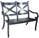 CabanaCoast® Customizable Milano Aluminum Outdoor Bench-0