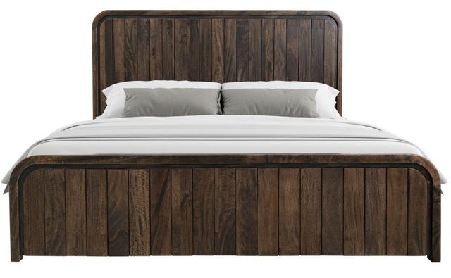 International Furniture Direct Mezquite Brown Queen Panel Bed-3