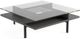 BDI Terrace™ 1150 Glass Top Square Coffee Table with Charcoal Stained Ash Shelve-0