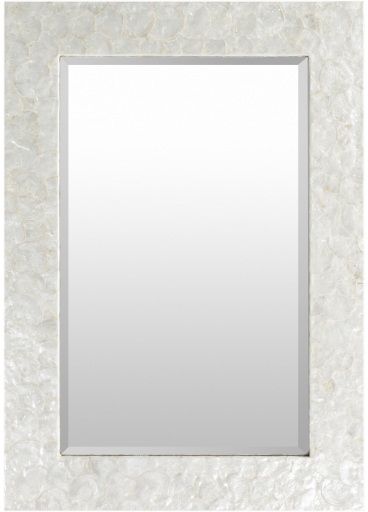 Surya Whitaker White Wall Mirror-0