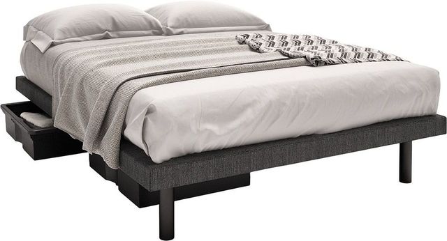 Beaudoin Reflexx Stallion Black 13" Queen Platform Bed-1