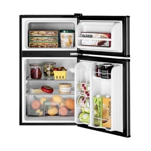 GE® 19" 3.1 Cu. Ft. CleanSteel® Stainless Steel Compact Refrigerator-2