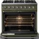 Viking® 5 Series 36" Martini Pro Style Dual Fuel (LP) Range with Polished Chrome Trim-1