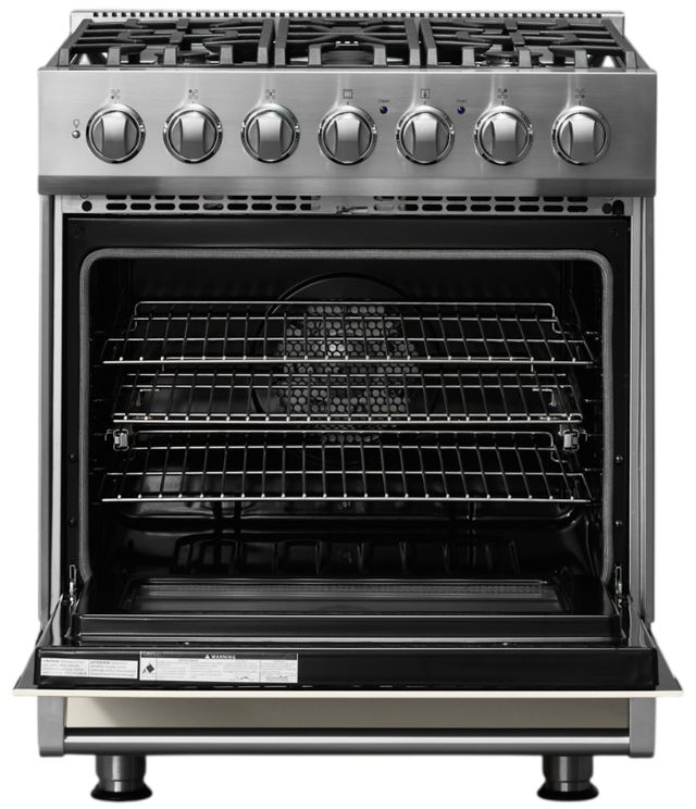 Viking® 3 Series 30" Pure White Pro Style Dual Fuel Range-1