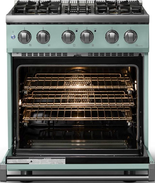 Viking® 5 Series 30" Splah Pro Style Dual Fuel (NG) Range with Polished Chrome Trim-1