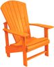 C.R. Plastic Generation Line Orange Upright Adirondack-0