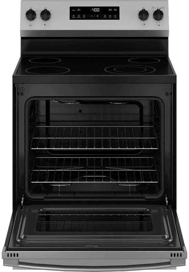GE® 400 Series 30" Stainless Steel Freestanding Electric Range-3