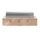 Caliber™ Rockwell Social 48" 3-Burner Champagne Built-In Natural Gas Grill with Brass Hardware-1