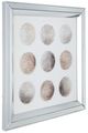 A & B Home Luna Black/Gray Crystal Mirror Wall Art-0