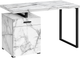 Monarch Specialties Inc. White Marble Computer Desk-0