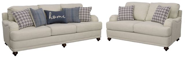 Coaster® Gwen 2-Piece Light Gray Living Room Set-0