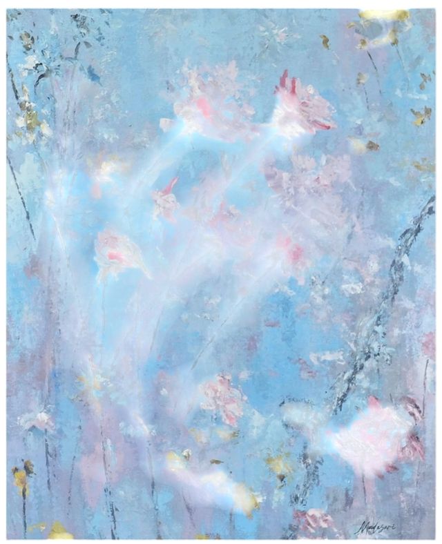 Bramble Papillon Blue Wall Art-0