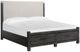 Magnussen Home® Plum Creek Elite Dove/Ravenwood Black King Upholstered Storage Panel Bed-0