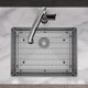 Elkay Crosstown® 2-Piece Polished Satin 25" x 22" x 9" 1-Hole Single Bowl Dual Mount Sink Set-3