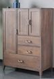 Urban Collections by Yutzy Woodworking Champagne Retreat White Oak Chifferobe-0