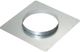 Zephyr 8” Stainless Look Round Front Panel Rough-In Plate-0