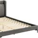 Armen Living Legend Gray Queen Platform Simple Bed-3
